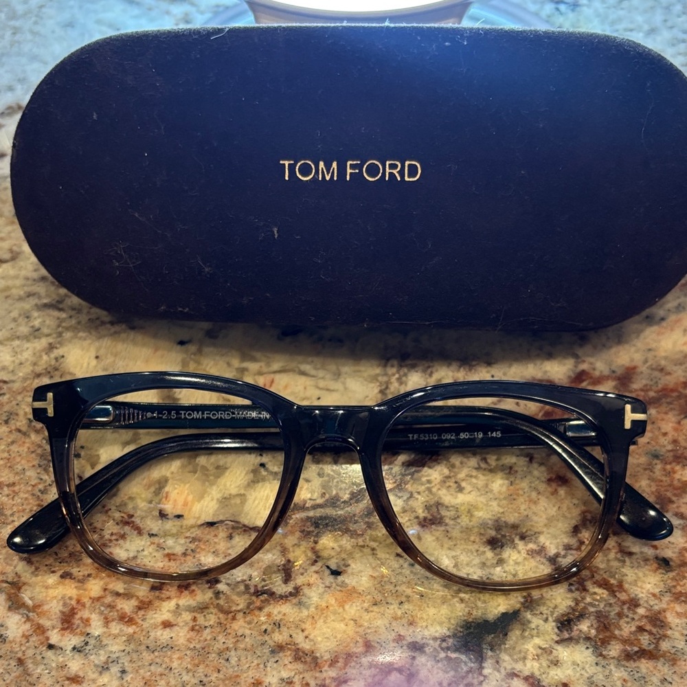 Tom Ford Men's Glasses in Black and Brown